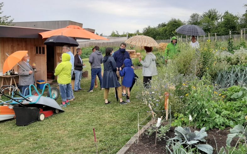 Visite du Conseil Communal de Niederanven au jardin